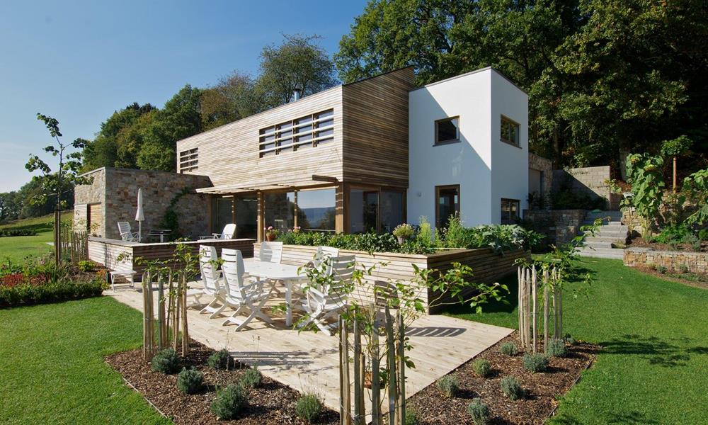 ©Roofland - Maison à ossature bois avec vue panoramique à Stoumont (B)