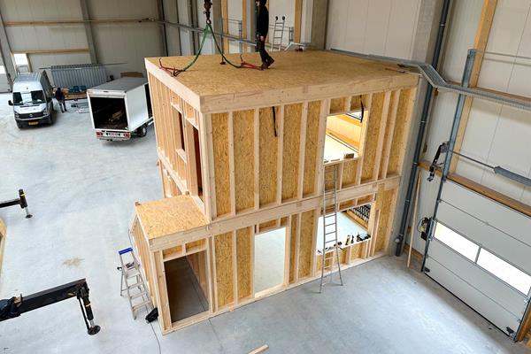 Construction modulaire en bois pour bureaux industriels