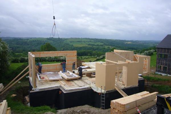 ©Roofland - Maison à ossature bois de trois étages á Rouvreux-Sprimont (B)