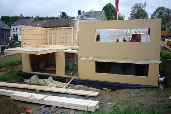 ©Roofland - Maison à ossature bois de trois étages á Rouvreux-Sprimont (B)