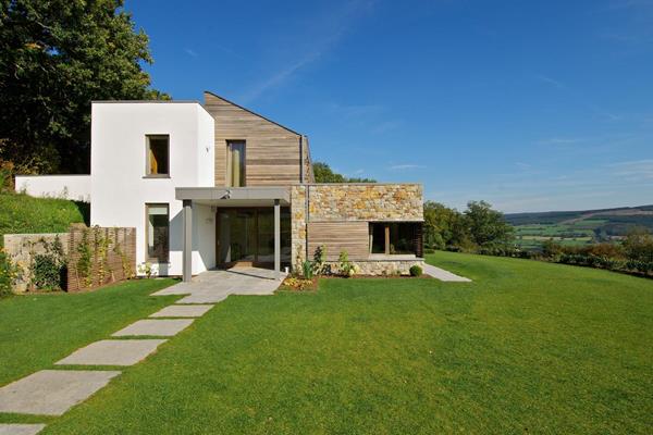 ©Roofland - Maison à ossature bois avec vue panoramique à Stoumont (B)