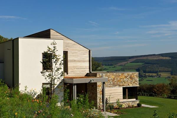 ©Roofland - Maison à ossature bois avec vue panoramique à Stoumont (B)