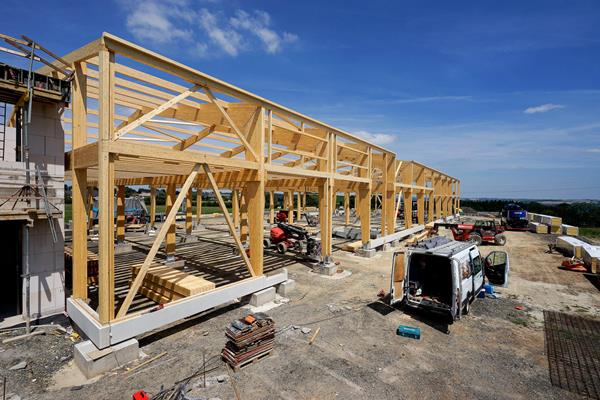 ©Roofland - Bâtiment industriel en bois à Hosingen (L)