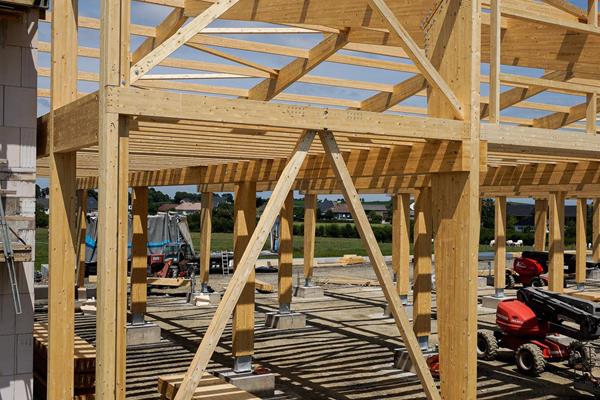 ©Roofland - Bâtiment industriel en bois à Hosingen (L)