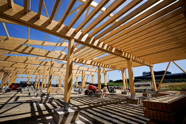 ©Roofland - Bâtiment industriel en bois à Hosingen (L)