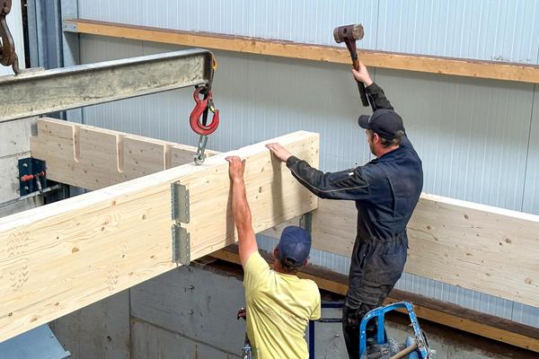 ©Roofland - Bestandshalle Balkenlage in Büllingen (B)