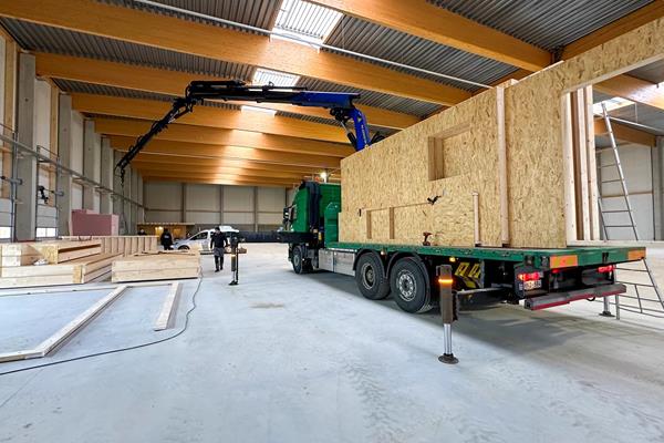 Construction modulaire en bois pour bureaux industriels