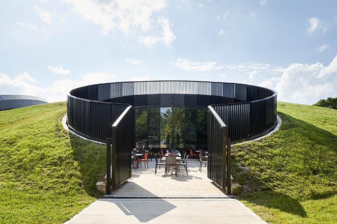 First Light Pavilion du centre d’expérience de Jodrell Bank de l’Université de Manchester © Bauder