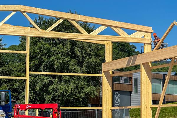 Industriehallen in Holz-Systembauweise ©roofland.com